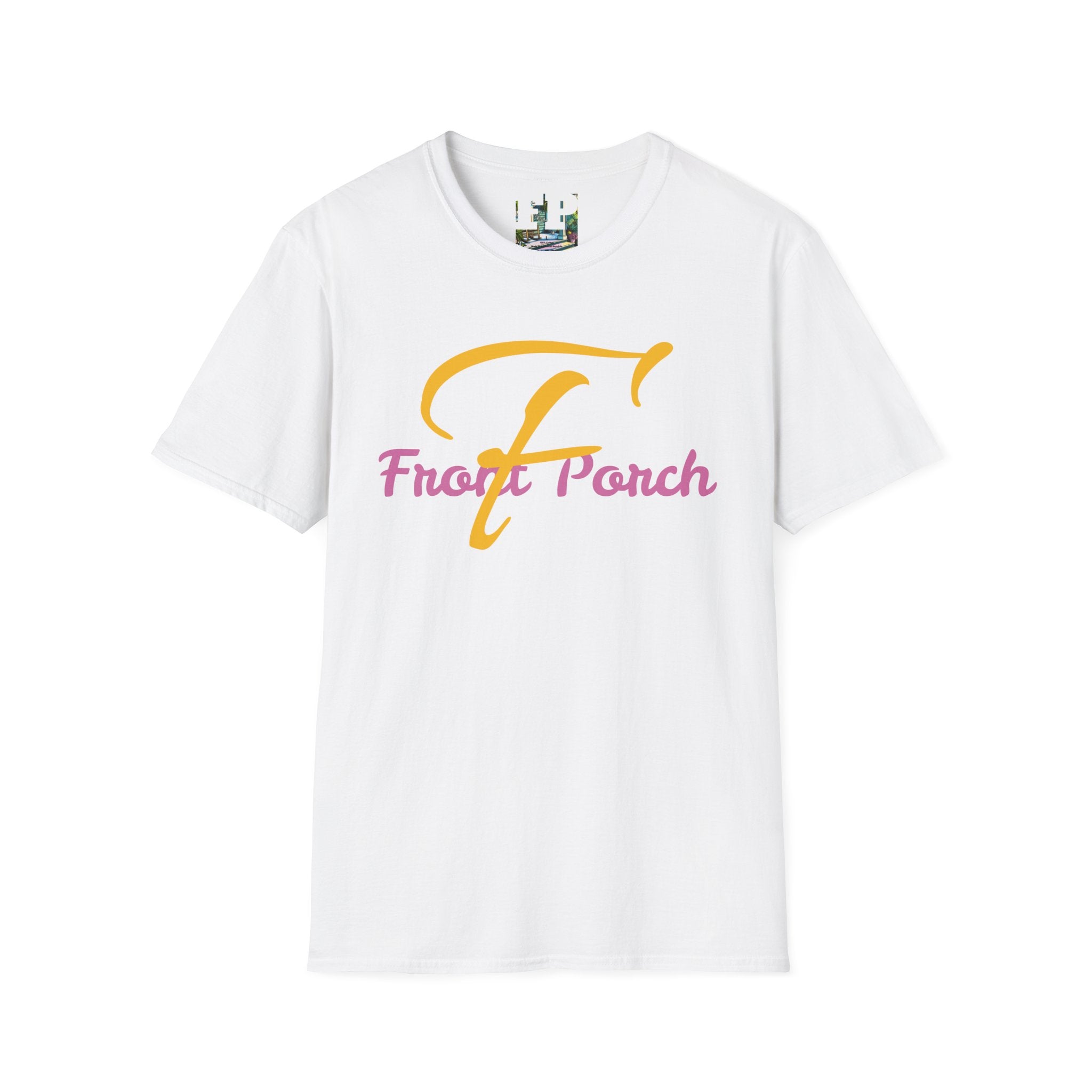 Pink and Yellow Front Porch  T-Shirt