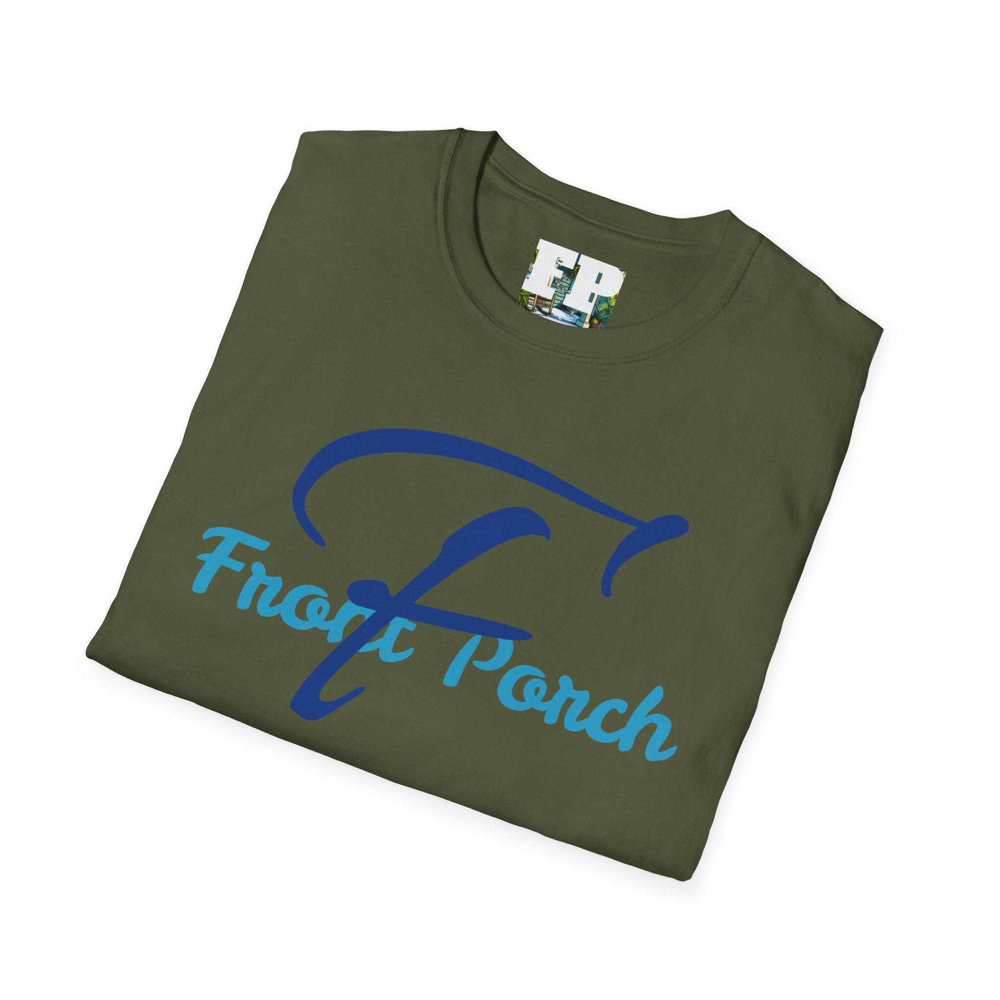 Blue and Blue Front Porch  T-Shirt