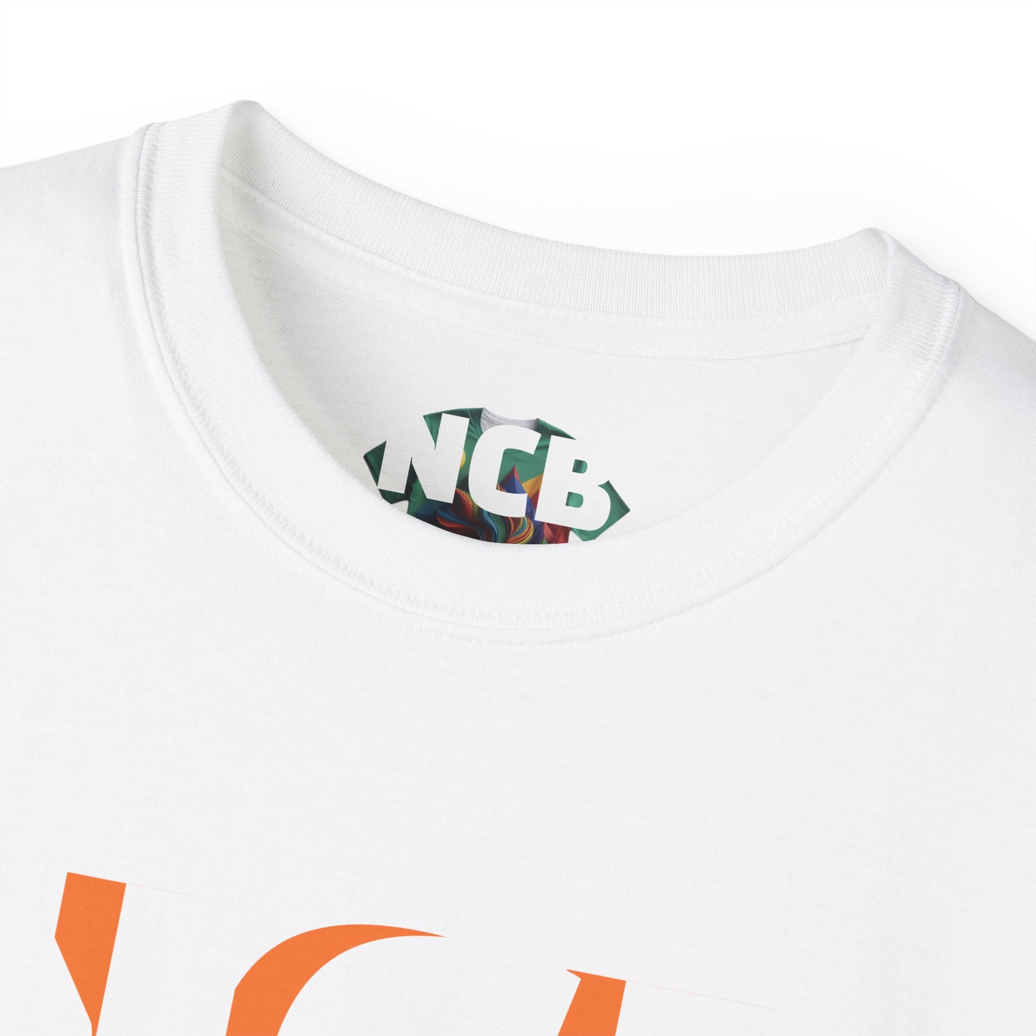 NCB white Letter Tee