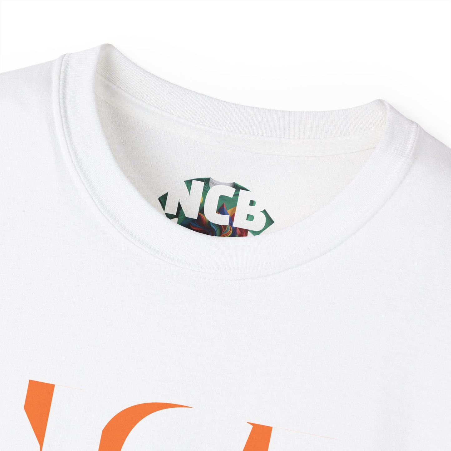 NCB white Letter Tee