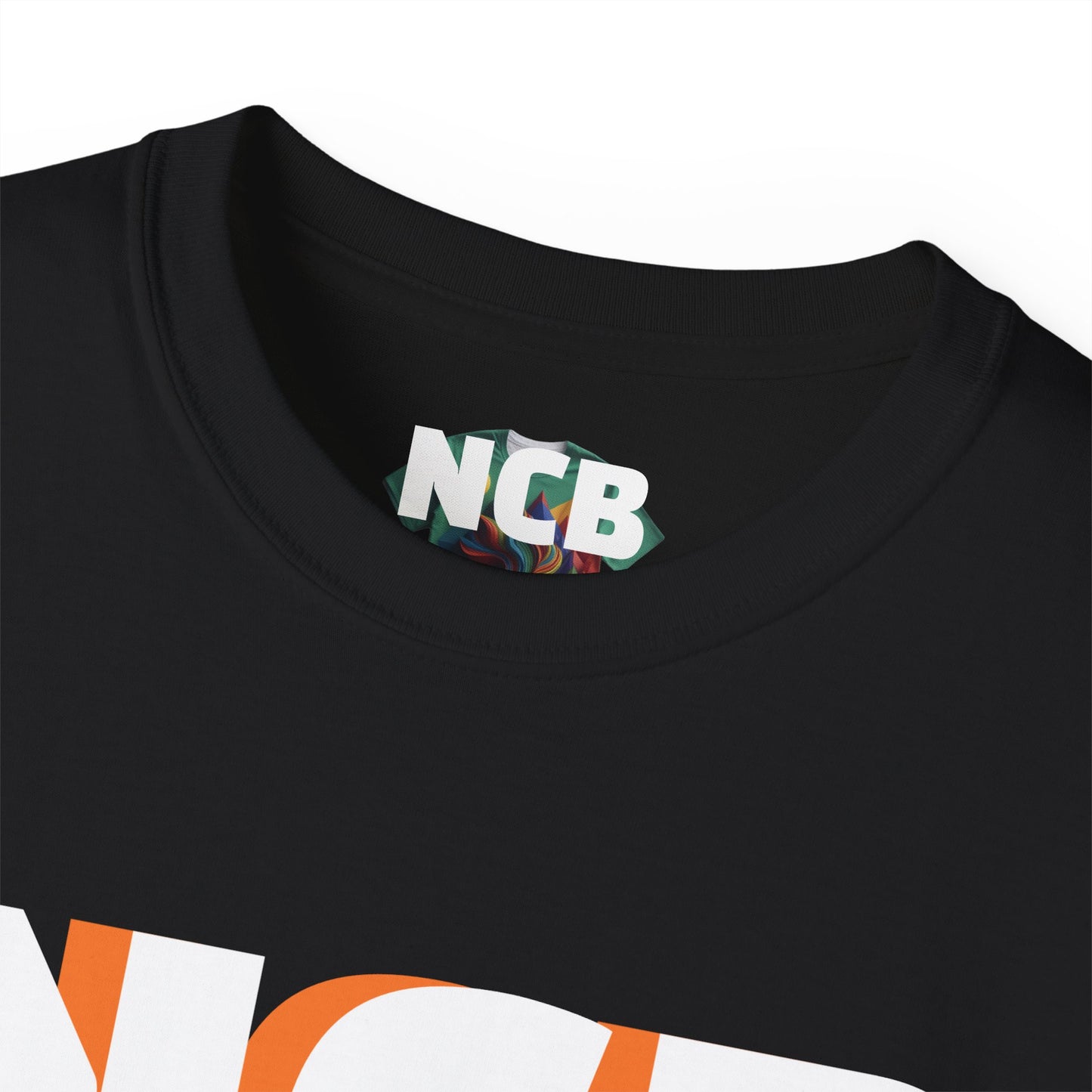 NCB white Letter Tee