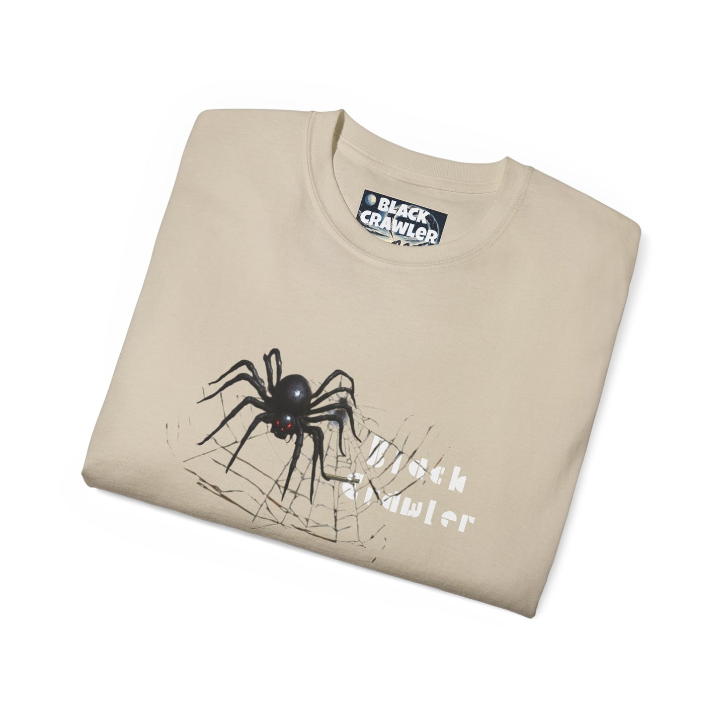 Black Crawler Spider 3 Tee